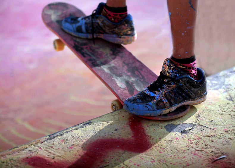 Skateboard on concrete